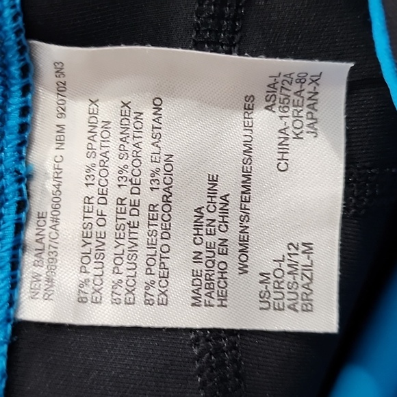 New Balance Leggings Medium A Revolution in Motion Black Straight Leg Pants - Picture 9 of 10